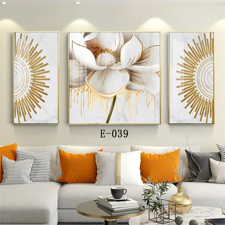 Creative, modern, high-quality, high-definition paintings, fashionable home decoration, 3D murals, crystal porcelain paintings