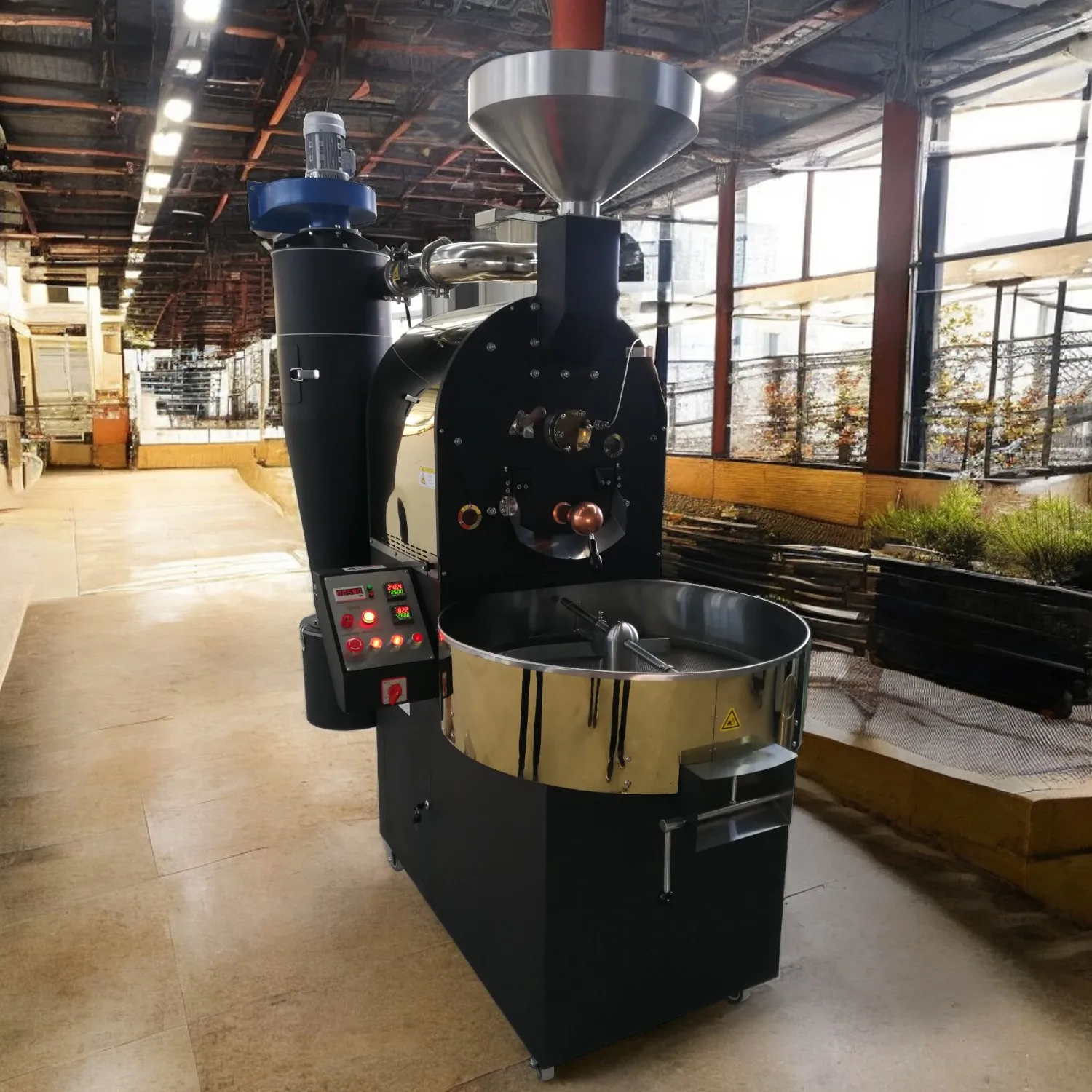 15kg-coffee-roaster 20 кг 6 Турецкая промышленная машина для обжарки кофе 12