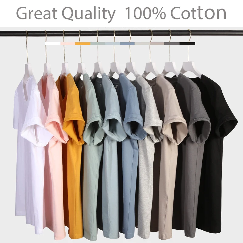Factory custom Supplier High Quality Soft Cotton short sleeve Customize T-shirt made in China for spring summer