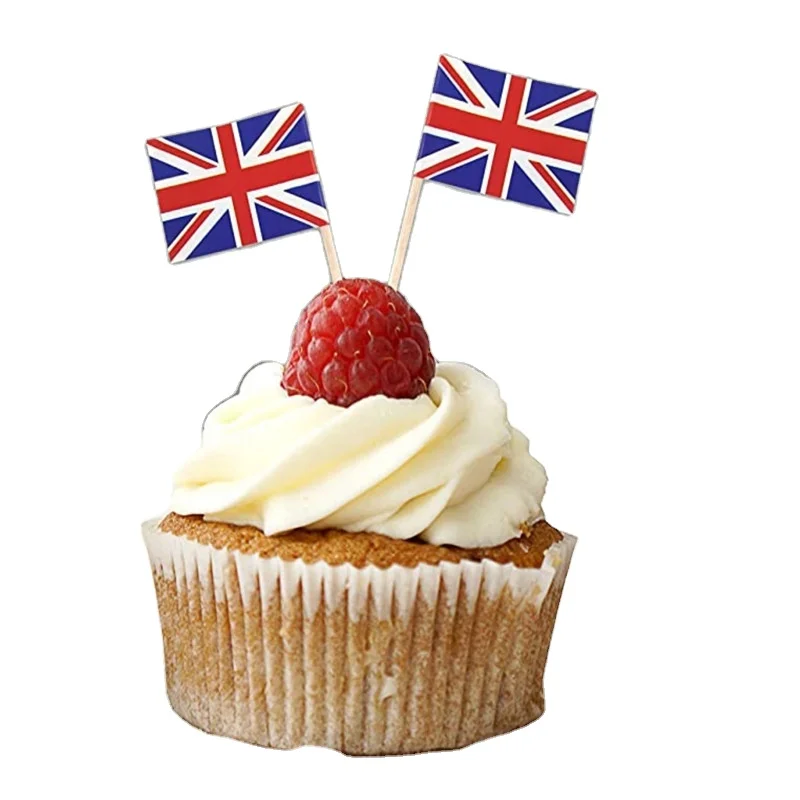 Одноразовые экологически чистые бамбуковые зубочистки по индивидуальному заказу флажки Биоразлагаемые бумажные