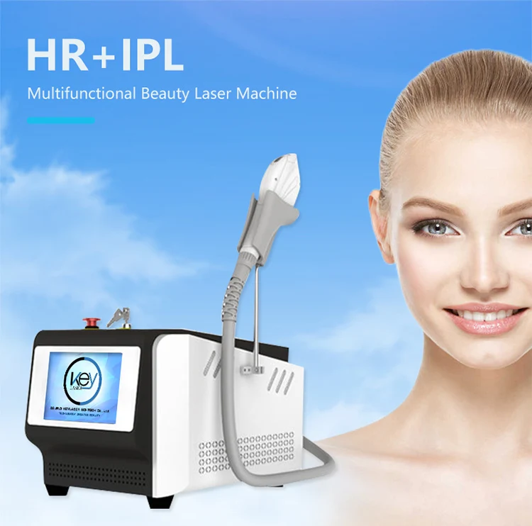 Keylaser Permanent Ipl Hair Removal Ce Professional Machine Bipolar RF Ipl Hair Removal Machine Strong Energy Power 2000w