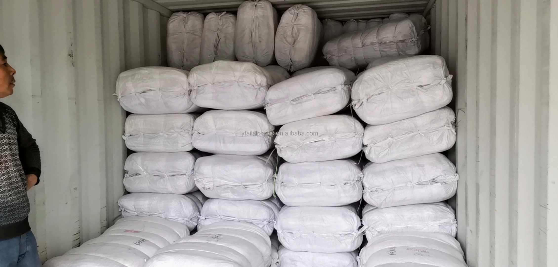 China 25kg 50kg pp woven bag packing for grain, rice and flour