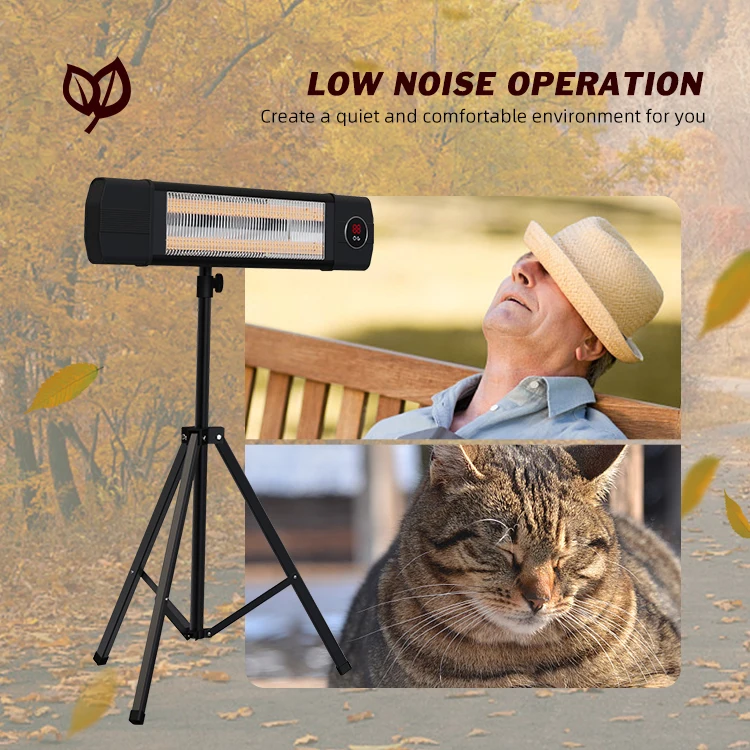750W 1500W Hoom Indoor Portable Tripod Infrared Patio Heater Stand Outdoor Patio Heater Wall Mounted Electric Heaters