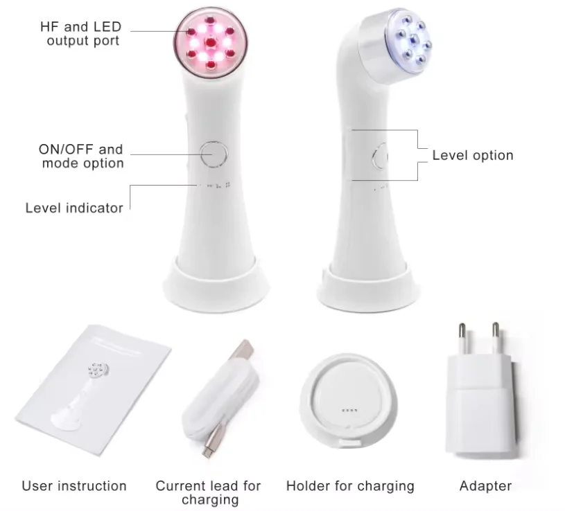 Best At-home Radio Frequency Anti Aging Machine Portable  Ems Led Face Lifting Beauty Device