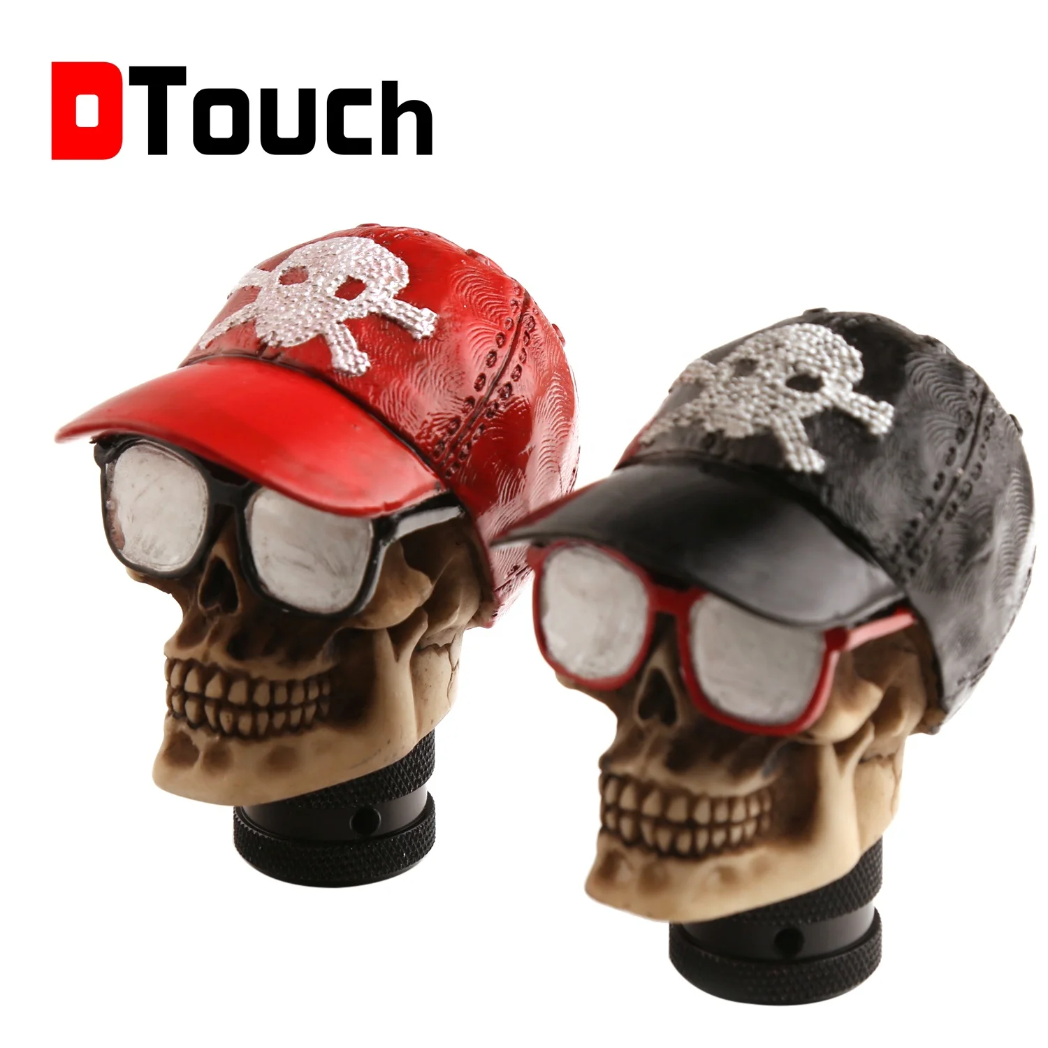 Dtouch Universal Car skull manual gear shift knob Manual Gear Shift Knob  Shifter Handle Lever Stick with 3 Adapters