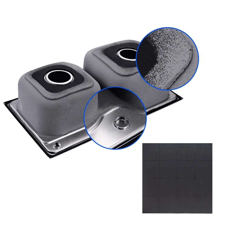 Hot selling noise reduction shock absorbing sound insulation pad for stainless steel sink