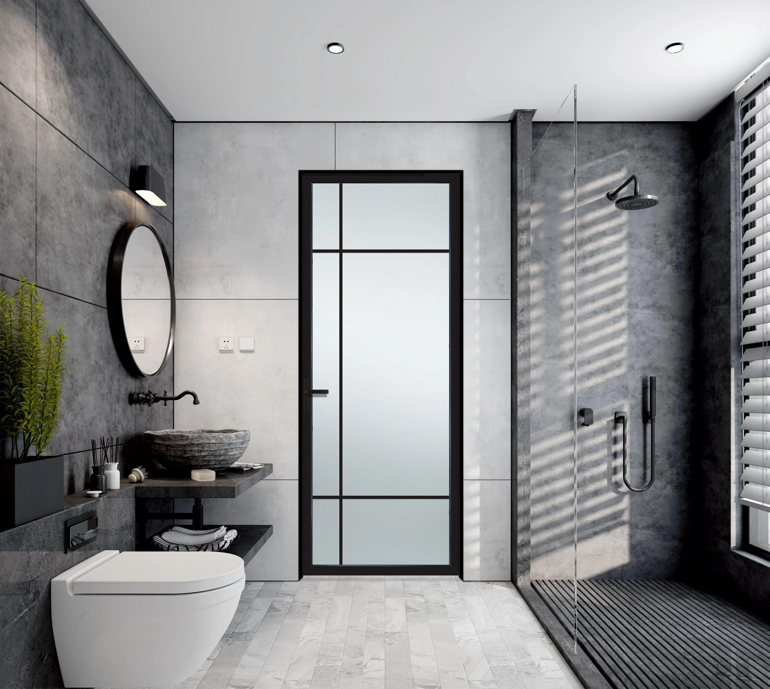 Factory Directly Custom Logo High Quality Thermal Kitchen Casement Glass Door