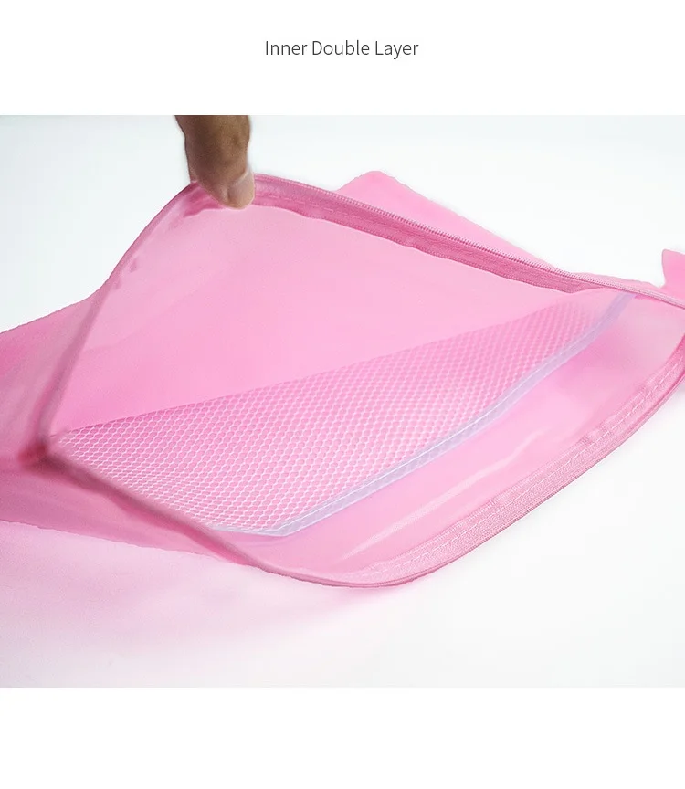 Bill Zipper Storage Bag Plastic File Bag Polyester Waterproof Document Bag Mesh Document Organizer Pouch