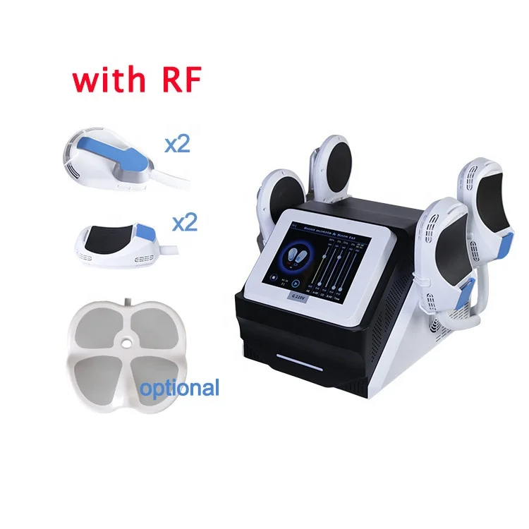 Portable 7 tesle hi neo emslim 4 handle emt machine ems muscle stimulator body sculpting machine em slim rf
