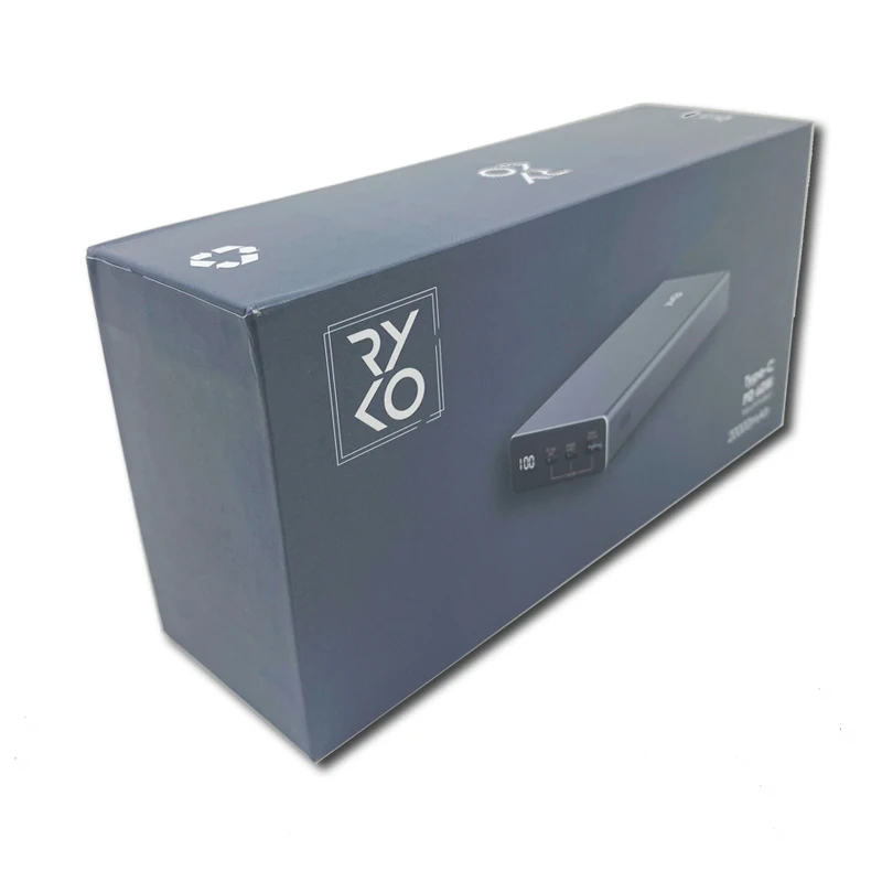 Premium Cardboard Gift Box for Slim Power Banks Strong Hard Paper Gift Packaging for USB Charger