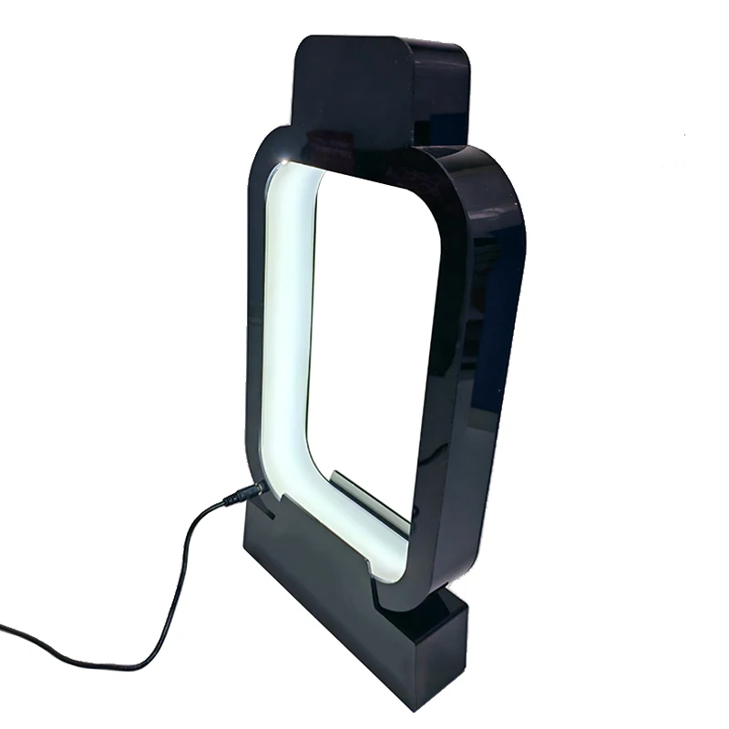 High Deluxe Countertop Acrylic Perfume Bottle Display Rack with Light Emitting Diode Lights Wine and Drink Display Racks