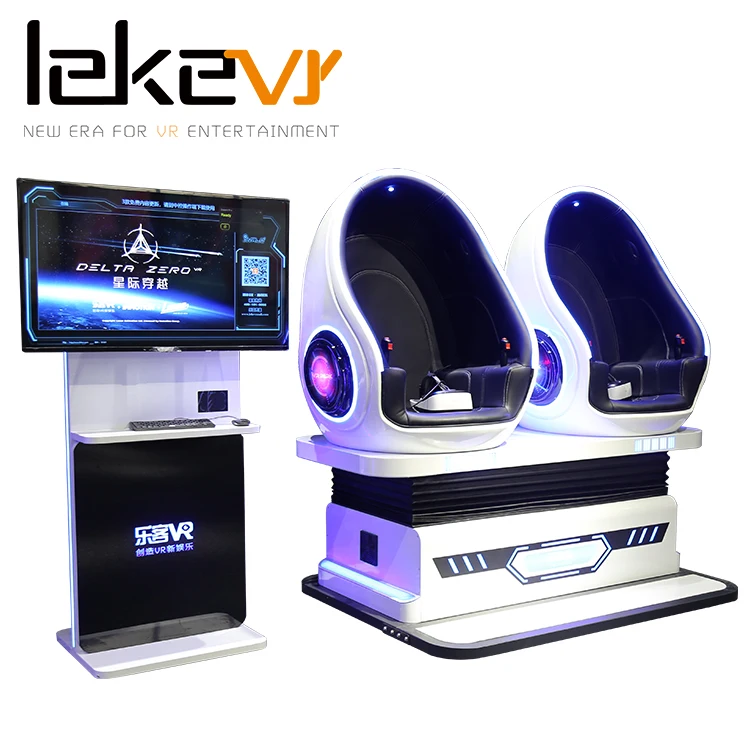 
2020 New Vr Technology Leke Vr 9D Virtual Reality 9D Egg Chair Simulation Rides For Vr Theme Park 