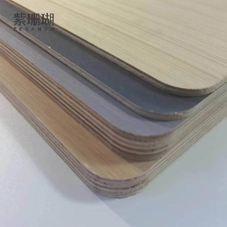 Solid Wood Grain Melamine Plywood Board Coated Pressed Wood Sheets Film Faced Plywood For Sale