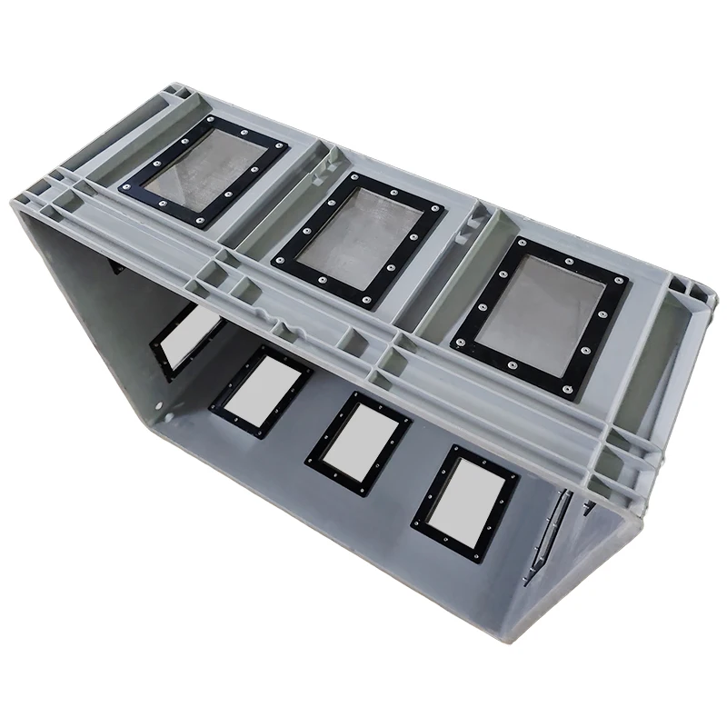 OEM Size Larvae Farming Plastic Insect Breeding Box Stackable Worm Bins for Mealworms