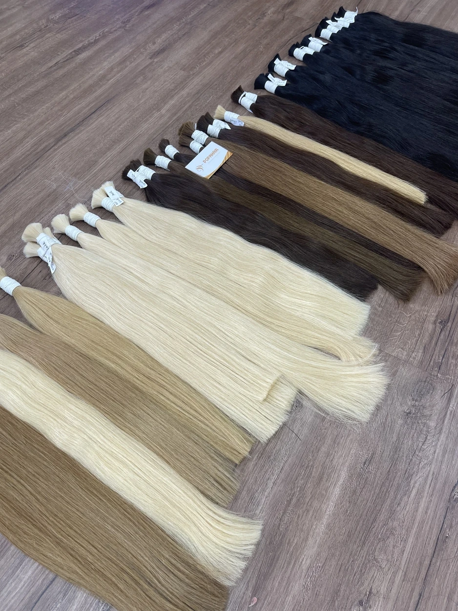 Blonde 613 Brazilian Russia Indian Remy Human Hair Bulk For Braiding,10-30 Inch Unprocessed Raw Virgin Human Hair Bulk Extension