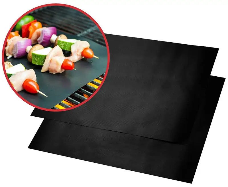 Food Safe Non-Slip Reusable Non-Stick Economic Bbq Silicone Grill Mat For Blackstone