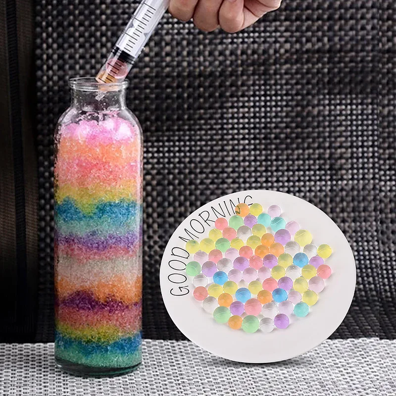 Water Gel Beads for Vases, Mix Color Gel Water Pearls Bead for Vase Filler, Floating Beads Pearls,Floating Candles,GROWING BEADS