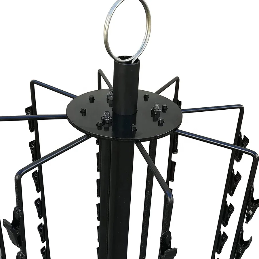 Retail POP Display Rack Potato Chips Pretzels Nuts 72 Clips Rack Countertop Spinner potato chips display rack stand