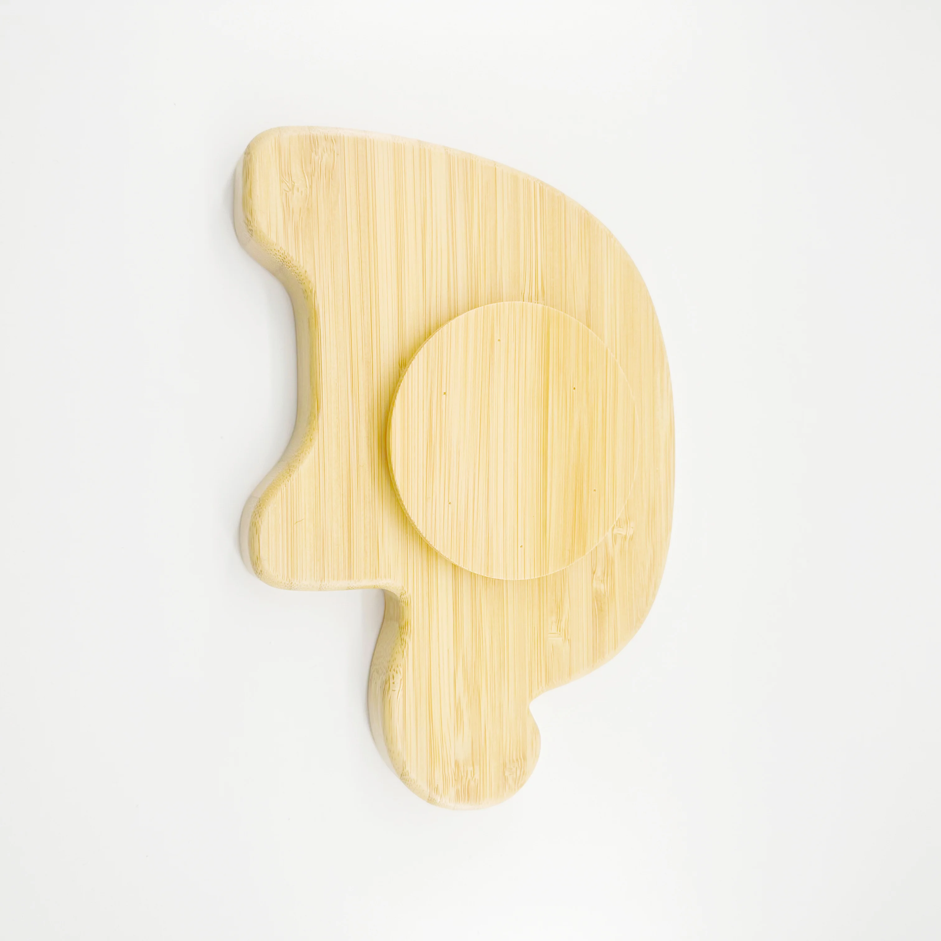 Eco-friendly Bamboo Dinner Plates Fox Sheep Rabbit Elephant Koala Shape Kids Bamboo Animal Baby Plate For Baby And Children