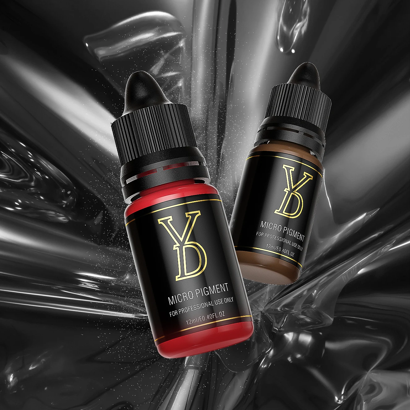 YD Organic Liquid Water Based Eyebrow Lip Permanent Makeup Tattoo Ink Pigment For Cosmetic Natural Microblading