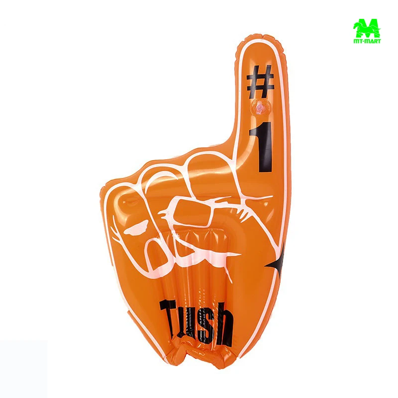 PVC Inflatable Finger Promotion Inflatable Hand Custom Printing Inflatable Hand For Sports Cheering