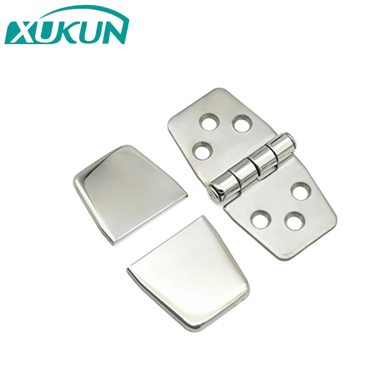 XK451 Removable cover conceal 316 stainless steel mirror polished hinged marine industrial hinge