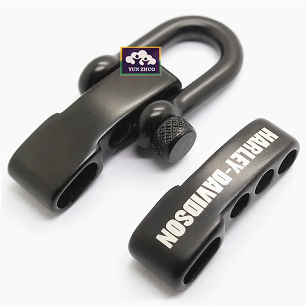 Custom design paracord bracelet shackle for survival product with LOGO