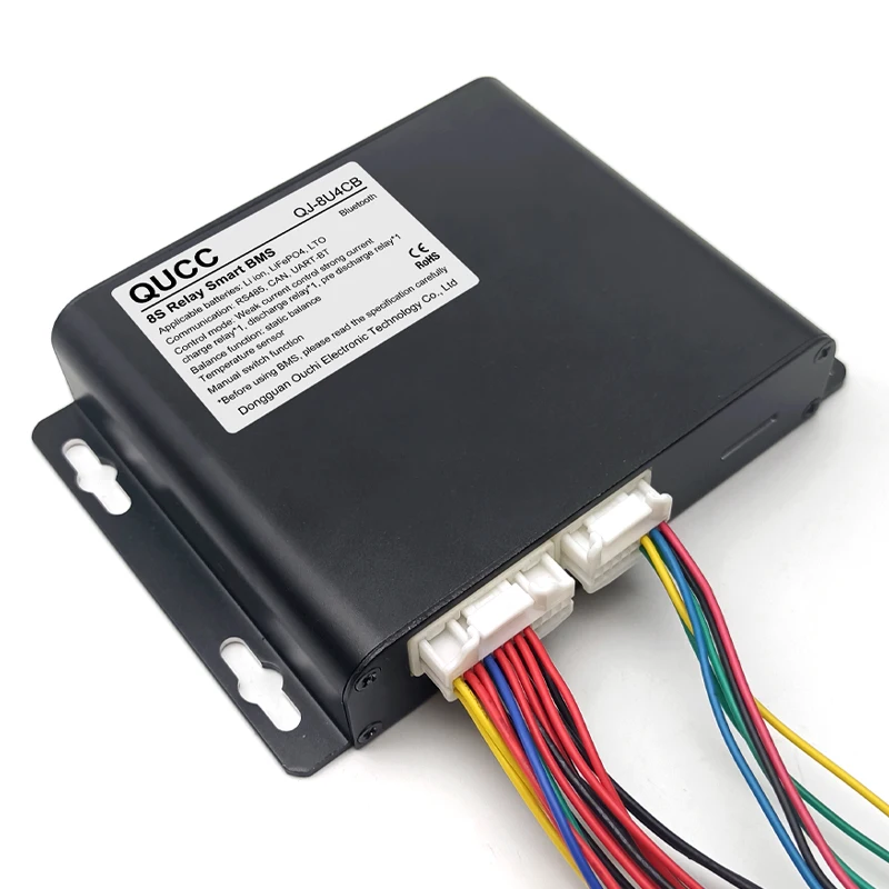Реле Qucc 8S 500A реле Lifepo4 3 2 в Smart BMS UART BT RS485 протоколы связи CAN