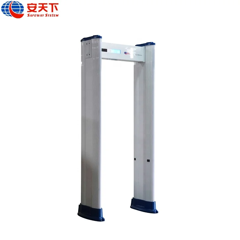 Stable performance 18 detection zones walk through metal detectors public security checking