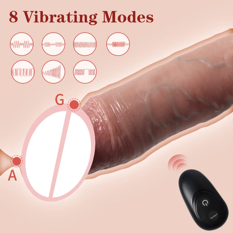 Realistic Multi Speed Vibrating Penis Growth Sleeve Increases Couples Sex Experience Vaginal Stimulation Sex Toys Consolador