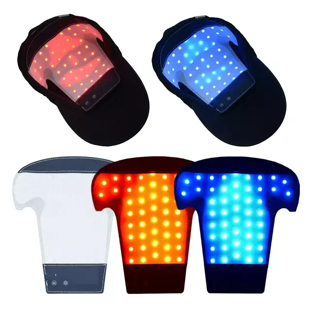 Blue/red Light Hair Growth Led Hair Cap 470nm 630nm 650nm Led Light Therapy Pad For Hair Growth