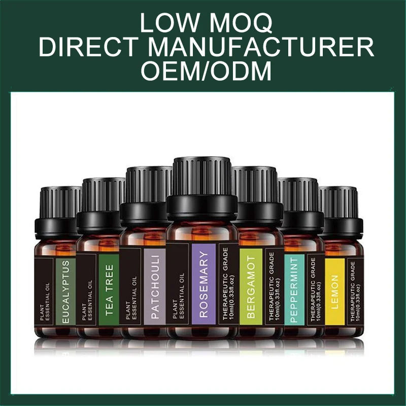 10ml single pack essential oil aromatherapy oil for diffuser humidifier private labels available OEM