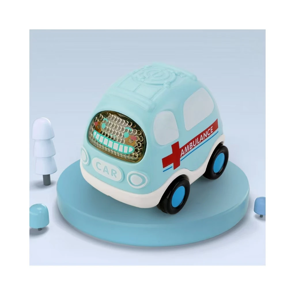 New Children Pull Back Car Toys Cartoon Die Cast Inertia Small Car Toy School Bus Set Mini Racing Car Birthday Gifts For Kids