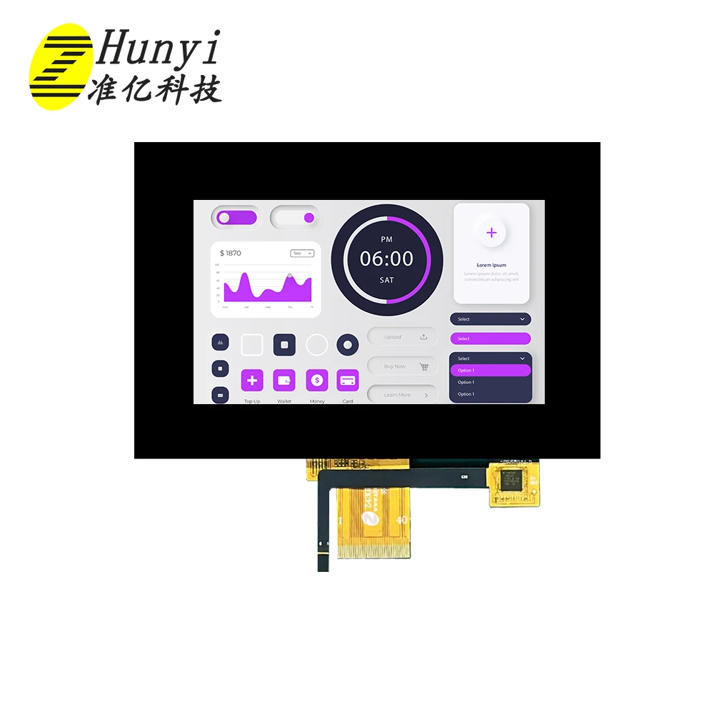 Lcd Display Manufacturer  MIPI DSI HMI UART Interface Touch Screen 4.3 Inch IPS TFT Display Module LCD Monitors
