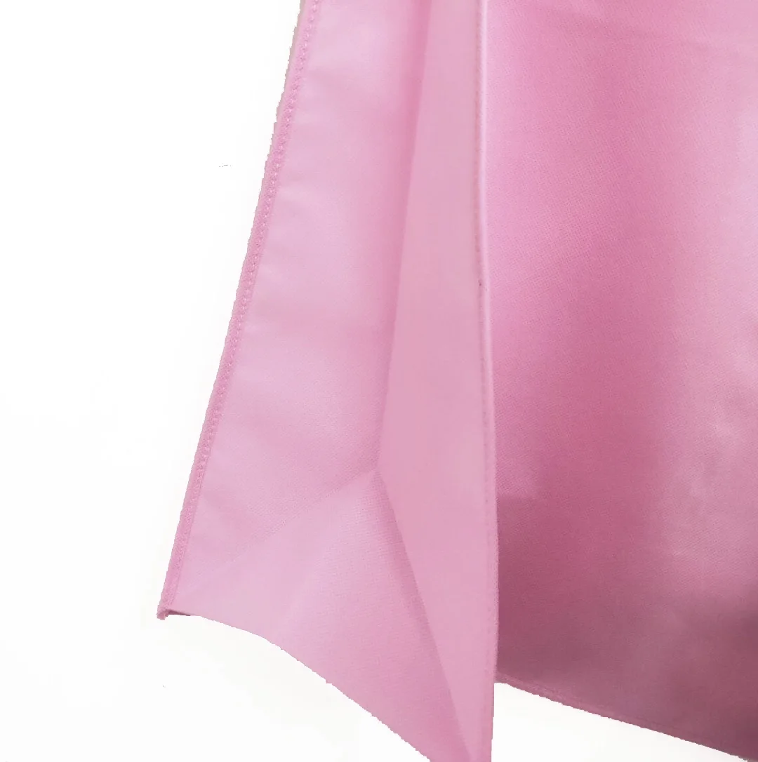 Pink non woven customized dress and bridal wedding dress cover and garment bags