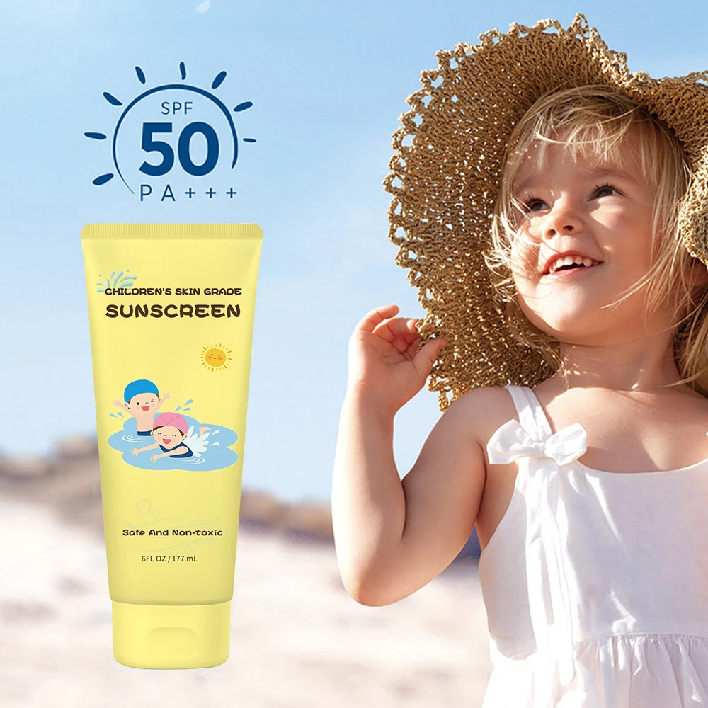 Детский солнцезащитный крем увлажняющий с Spf 50 веганский минеральный лосьон