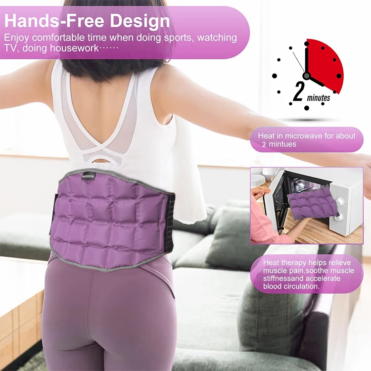 World-bio Hot And Cold Gel Ice Pack For Lower Back Waist Pain Relief Heating Pad hot bag for pain