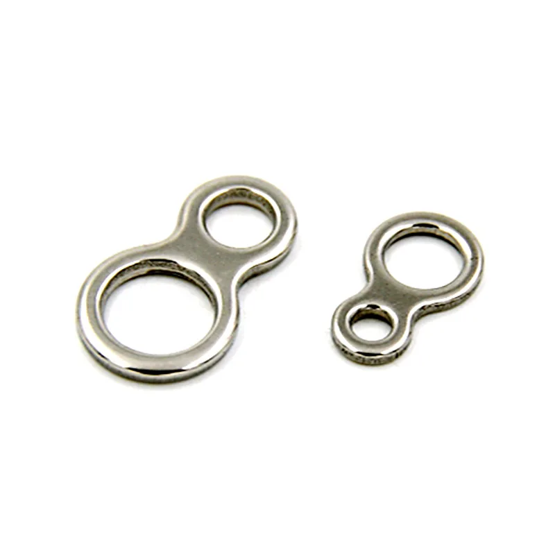 Fishing Gourd Chain Solid Ring Seamless Stainless Steel 8 Shape Loops Heavy Duty Fishing Connector