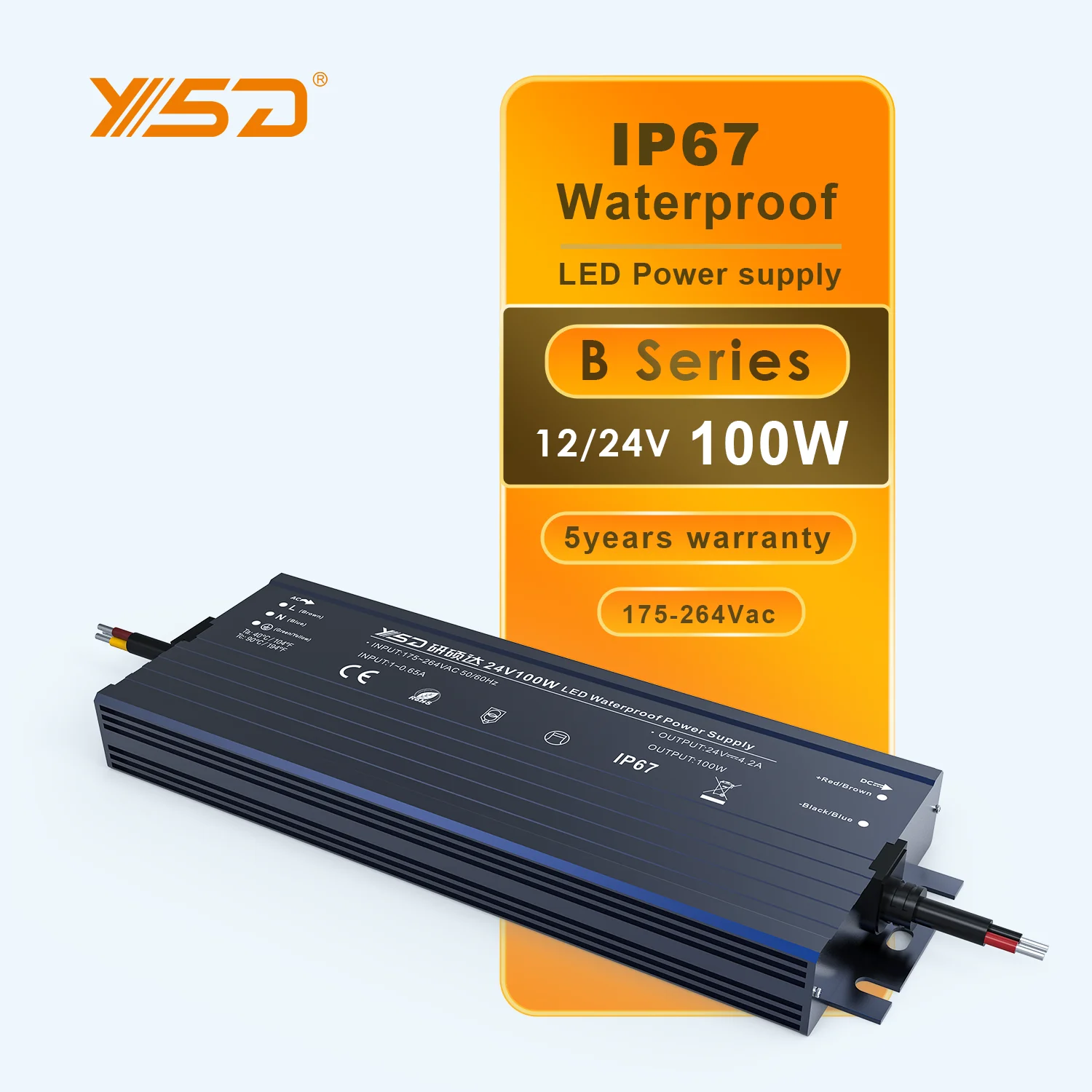 OEM Professional Manufacturer DC12V 24V IP67 Waterproof 20W 100W 200W 300W 400W 500W 600W led Power Supply Driver for led strip