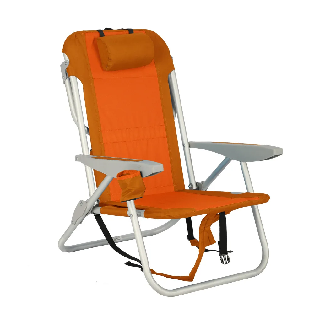 Factory for outdoor leisure portable beach chair office lunch folding recliner fishing mountaineering armchair