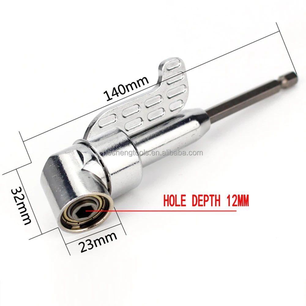 1/4 inch 105 Degrees Corner Device Flexible Hex Shaft Extention screwdriver bit holder in