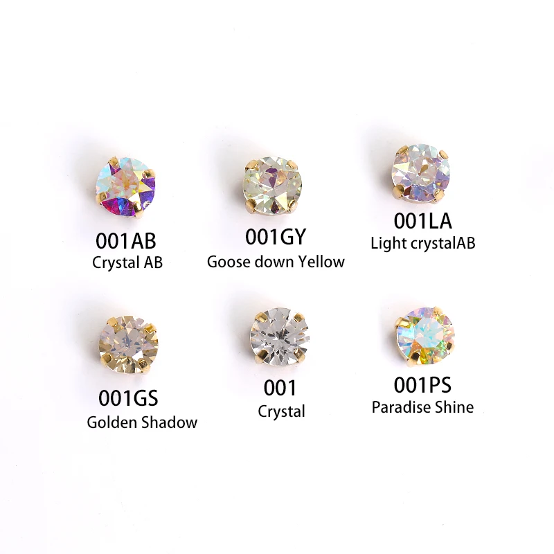 Xichuan  Factory Sale  Xirius Shape Glass Crystal  Claw Rhinestones  with Copper for Jewelry Accessories and clothes  bags