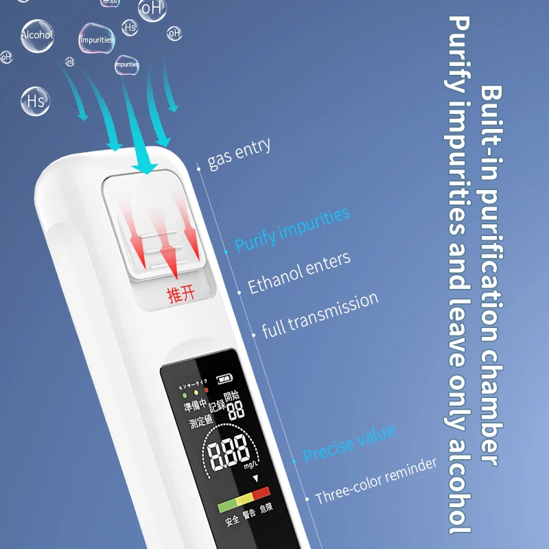 Factory Breath Alcohol Tester Personal Breathalyzer/Alcohol Tester Professional Digital Display Alcohol Breath Test