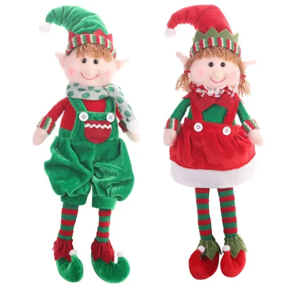 Christmas New Christmas Hanging Legs Elf Sitting Position Doll Decoration Children Gift Elf Doll