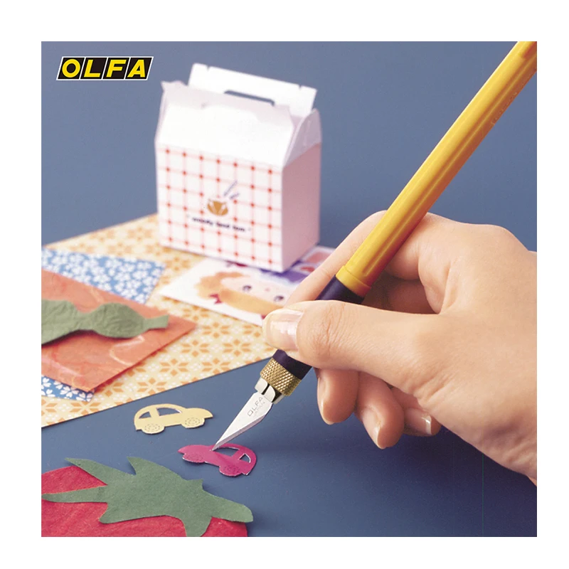 OLFA AK-4 Paper Carving Rubber Stamp Hand Account Carving Pen Knife Cushion Grip Art Knife