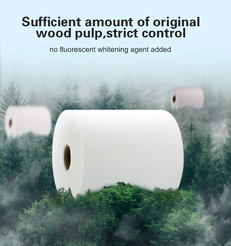 1 Ply Paper Hand Tissue Sheet Towel In Rolls Virgin Pulp Paper Towel Hand Jumbo Roll Tissue towel