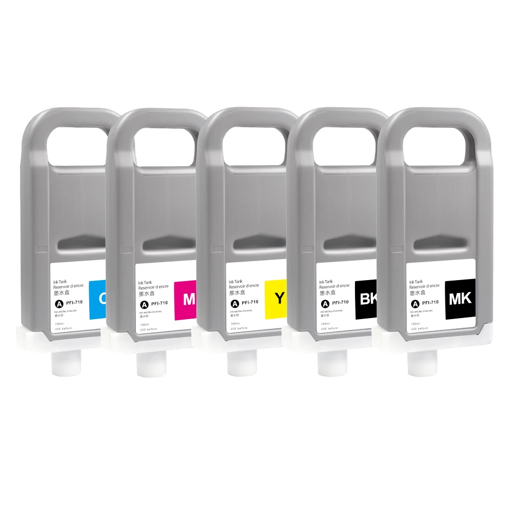 MWEI 700ML/PC PFI 710 Compatible Disposable Ink Cartridge For Canon TX2000 TX3000 TX4000 Printer