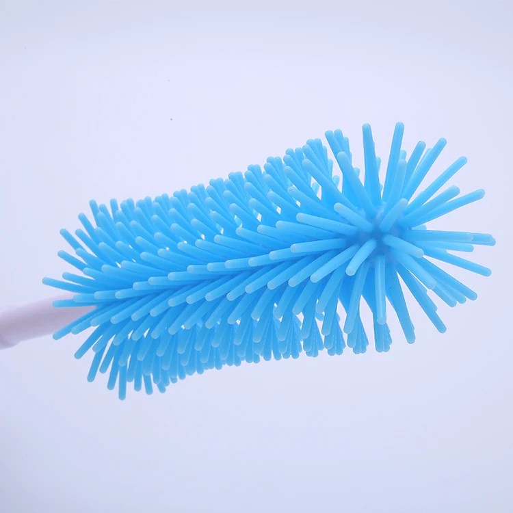 
2021 Wholesale Household Easy Cleaning Bpa Free Silicone Baby Bottle Brush 