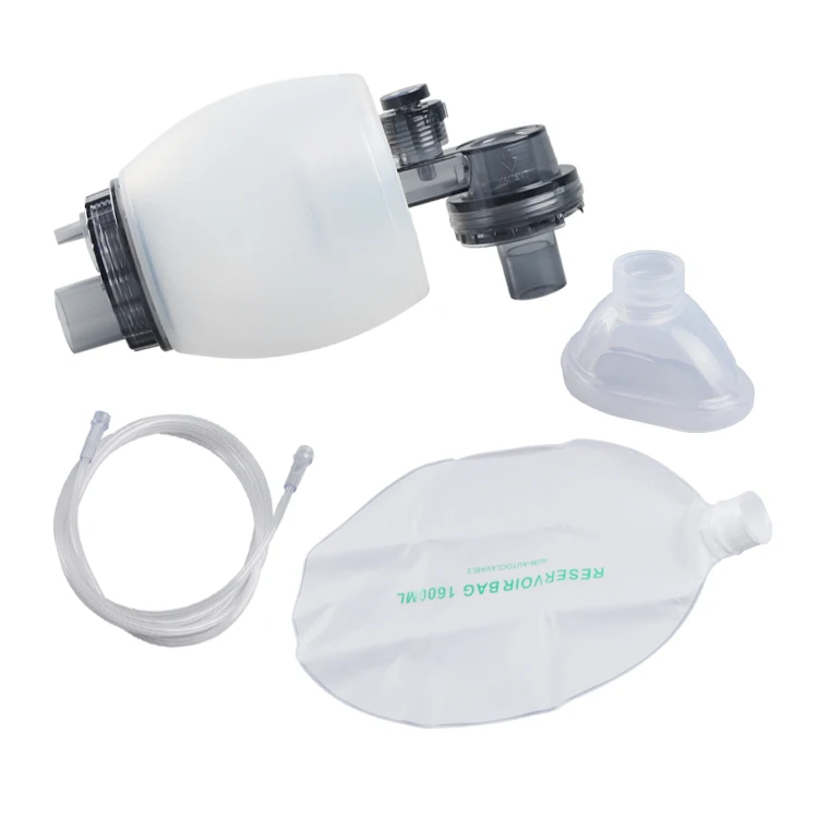 Medical Silicone Manual Resuscitator Adult Paediatric Infant Portable Oxygen Ambu Bag