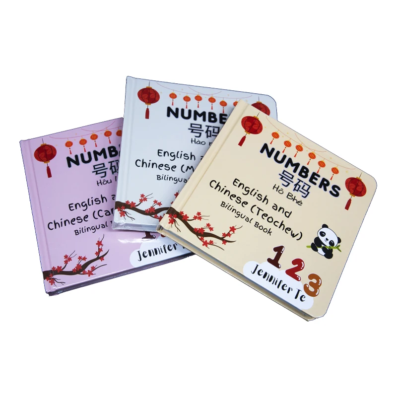 Wholesale Custom Printing Coloring Hardcover Children Count education Cardboard Board Book Printing Services